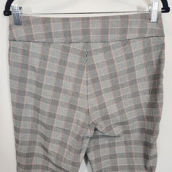 Fundamental Things Pull On Glen Plaid Cropped Pants in Black and White - Size‎ 6 - Picture 4 of 6